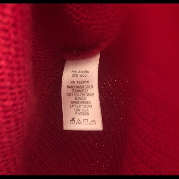 Crimson red XL shawl collar shaped cardigan EUC - Picture 4 of 6